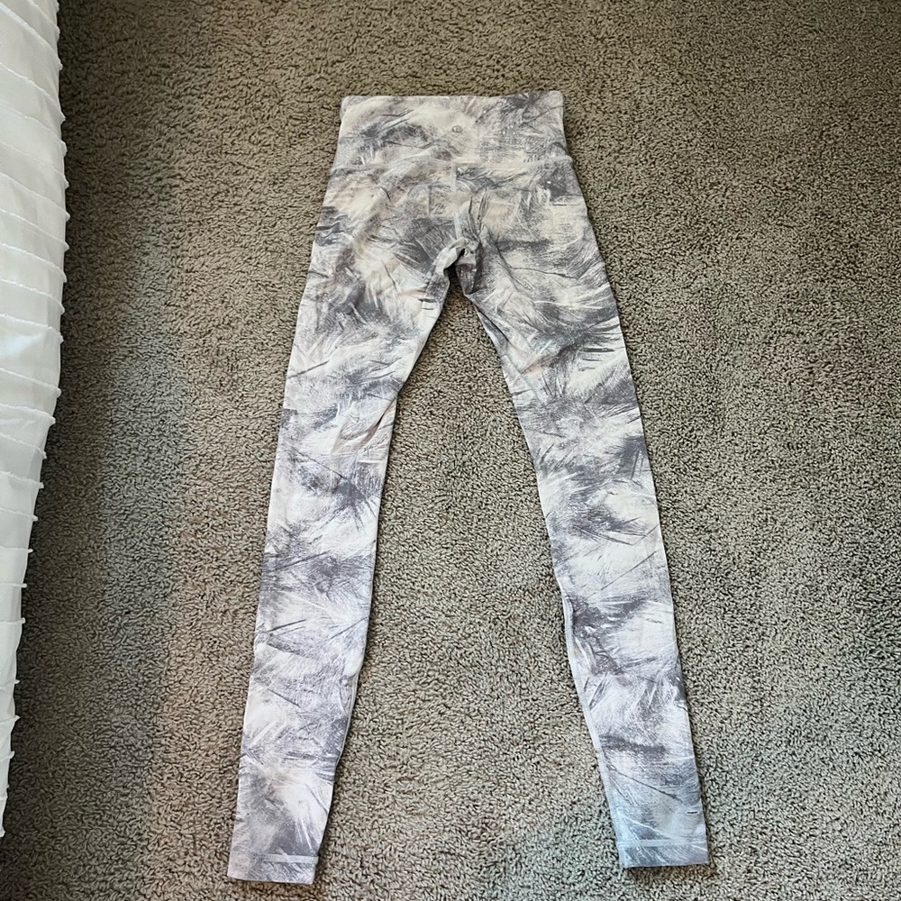lululemon athletica Gray Patterned Leggings